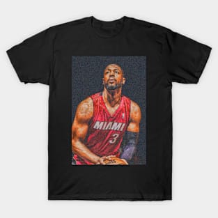 Dwayne Wade Pixel Art T-Shirt